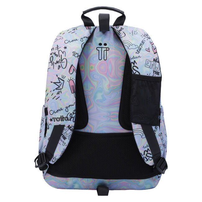 Mochila escolar adaptable a carro rainbow party - Acuareles image number null