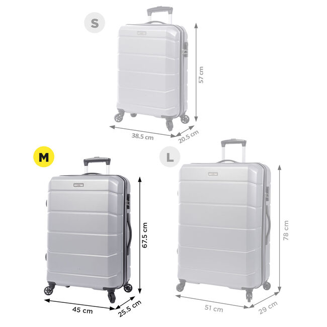 Maleta trolley mediana color gris - Rayatta image number null