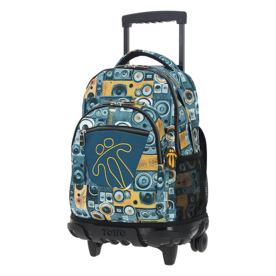 Mochila escolar con ruedas Renglones - 7GG image number 3