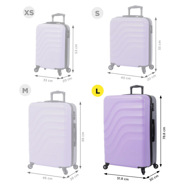 Maleta trolley grande color morado - Bazy image number null