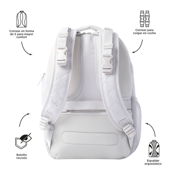 Mochila pañalera Babybao 2.0 - White Sand image number 3