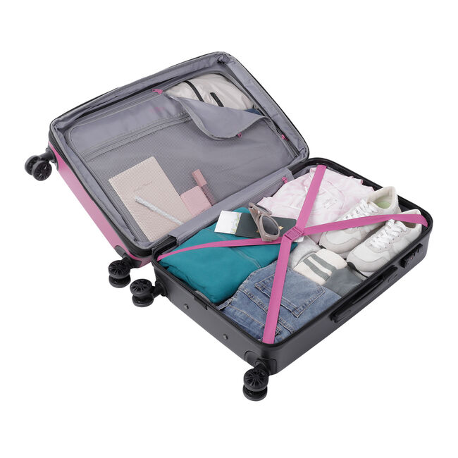 Maleta trolley mediana color rosa - Bazy + image number null