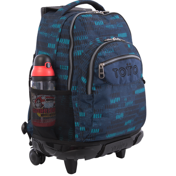 Mochila Renglones - azul jaspeado image number 5