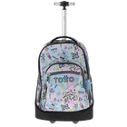 Mochila escolar con ruedas Papel - Rainbow pastel image number 1