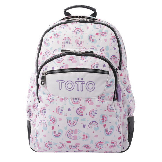 Mochila Crayoles - Arcoíris rosa image number 1