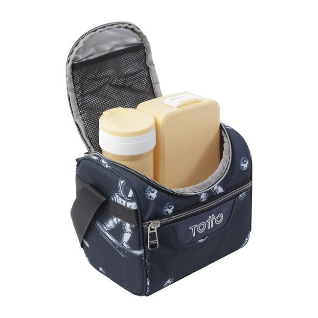 Portameriendas escolar estampado astronautas - Pizarra image number null