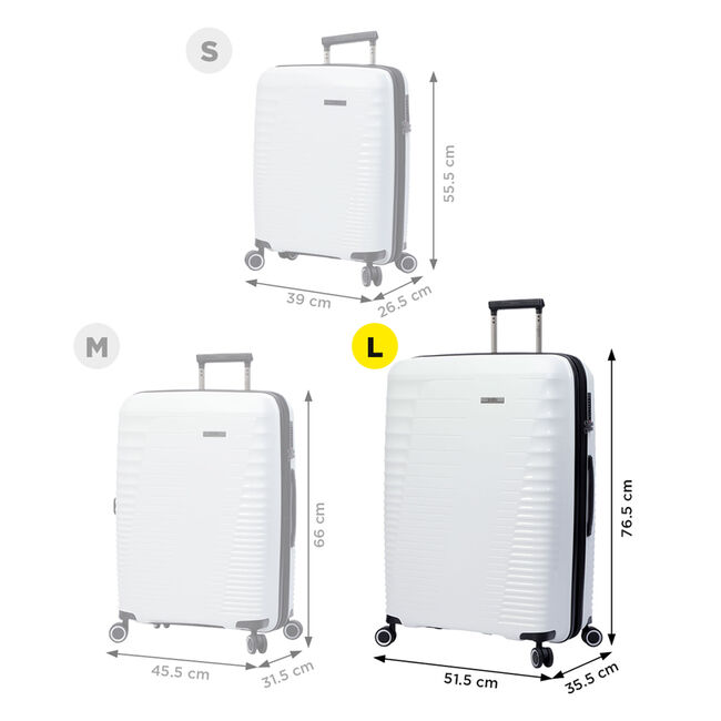 Maleta trolley grande color blanco - Traveler image number null