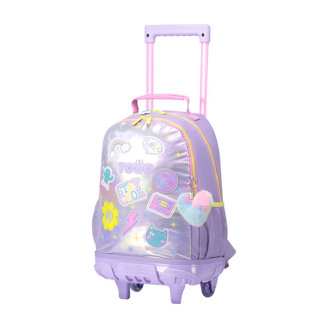 Mochila escolar con ruedas mediana de emojis - Emojy image number null