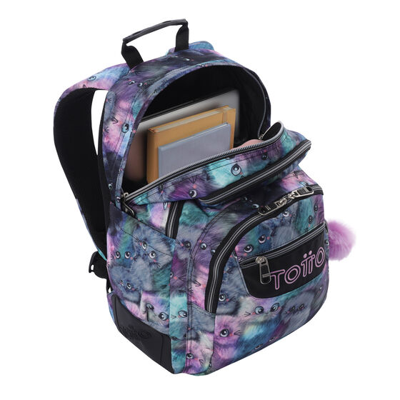 Kit escolar mochila + estuche Kitten image number 3