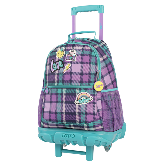 Mochila escolar grande con ruedas - Patchly image number 2