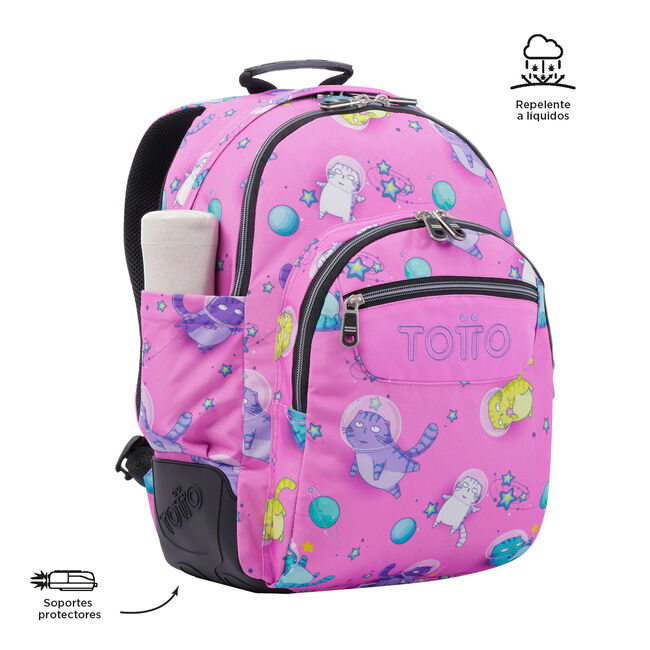Mochila escolar gatos astronautas - Crayoles image number null