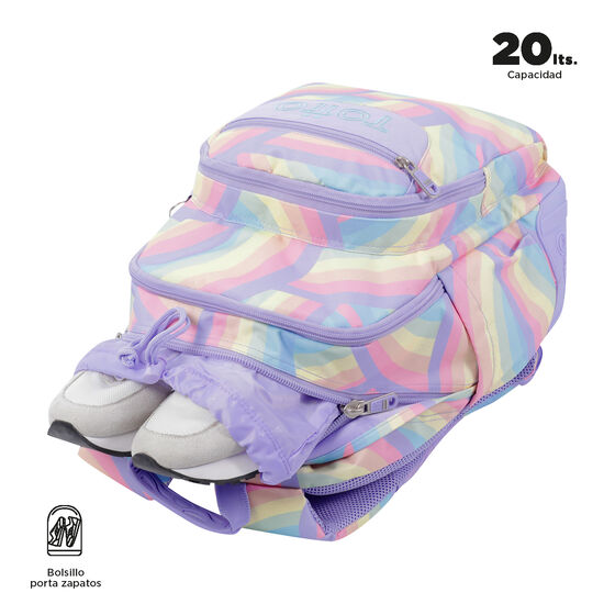 Mochila Crayoles - Arcoíris image number 3
