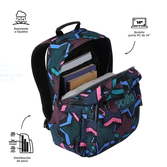 Mochila Acuareles - Lety Black image number 4