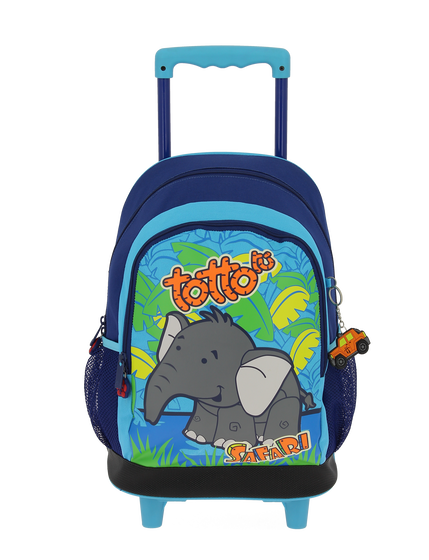 Mochila escolar con ruedas - Elefante image number 1