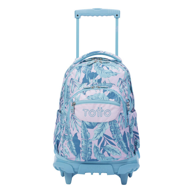 Mochila escolar con plantas tropicales - Renglones - | Totto.es