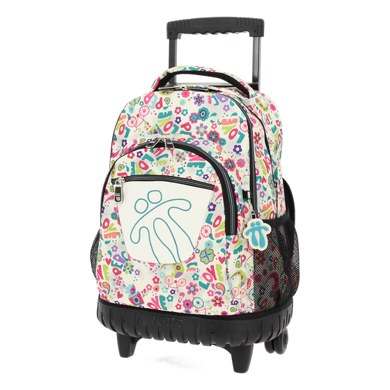 Mochila escolar con ruedas Renglones - 0SO image number 3