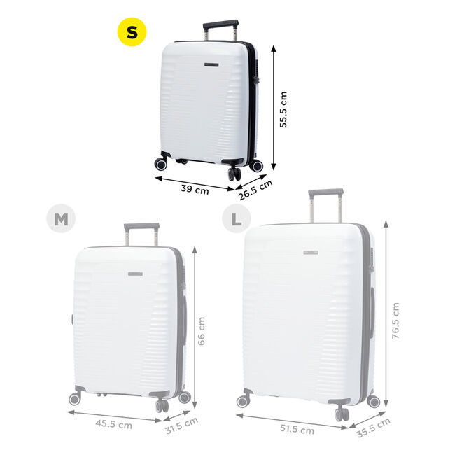 Maleta trolley pequeña color blanco - Traveler image number null