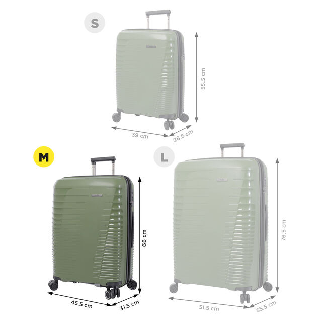 Maleta trolley mediana color verde - Traveler image number null