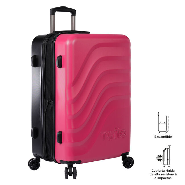 Maleta rígida expandible mediana Deco Rose - Bazy + image number null