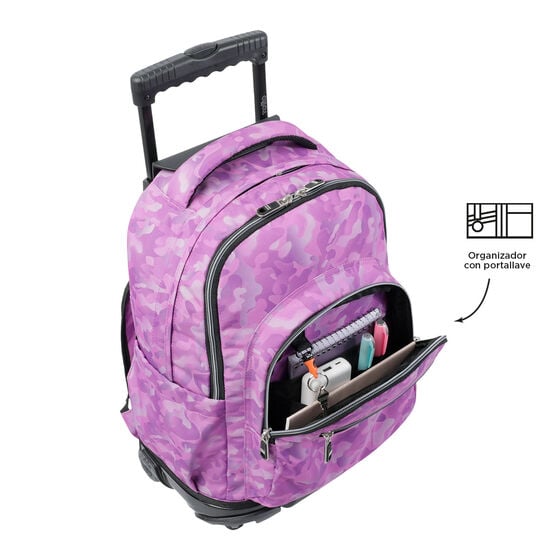 Mochila Renglones - Camuflaje rosa image number 6