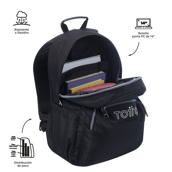 Mochila Acuareles - Negro image number 4