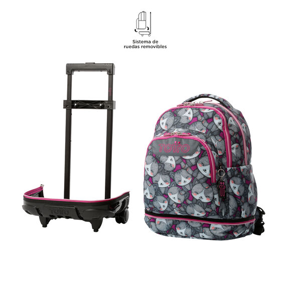 Mochila desmontable Tiza - Kitten Rose image number 6