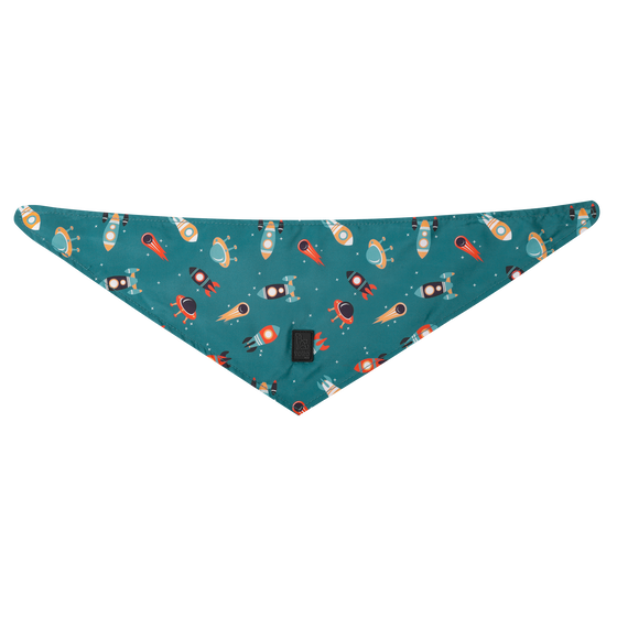Pañuelo para mascotas doble cara estampado cohetes - Talla M image number 1