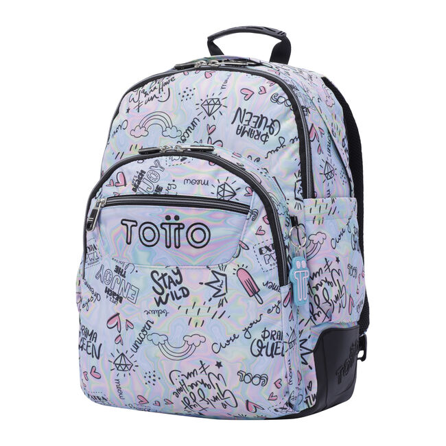 Mochila escolar Crayoles Totto Verde 20.01 L