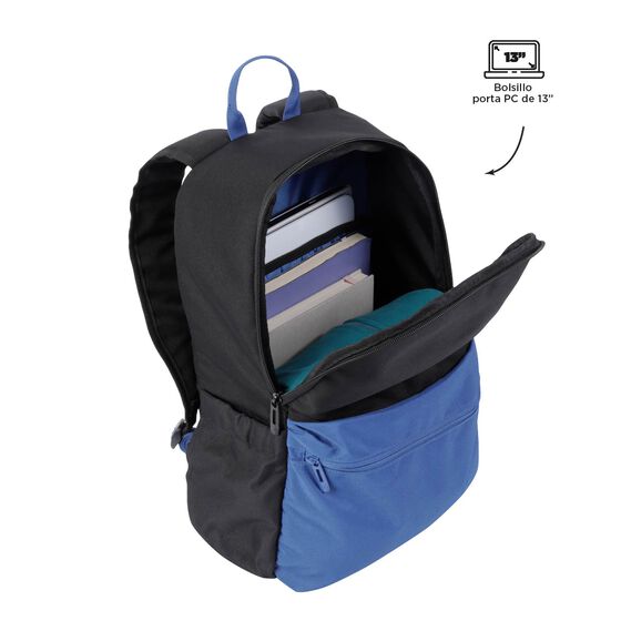 Mochila Dragonar - Negro y azul image number 5