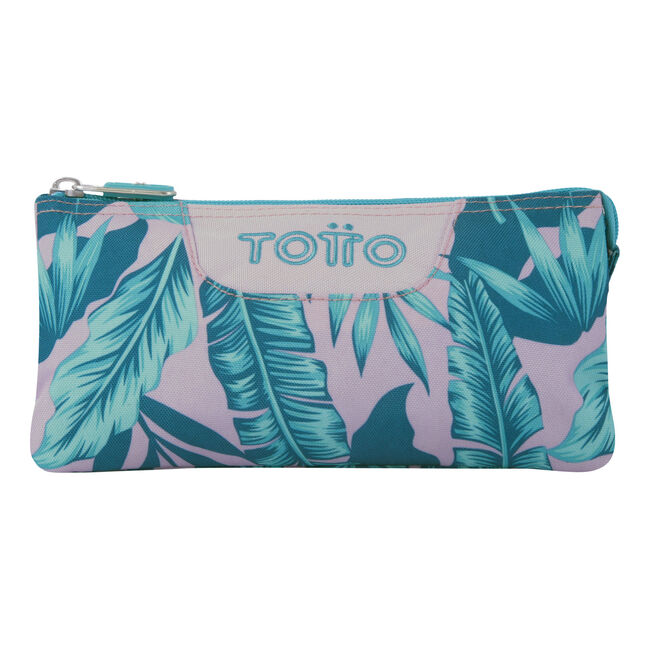 Estuche escolar tres compartimentos plantas tropicales - Tablero image number null