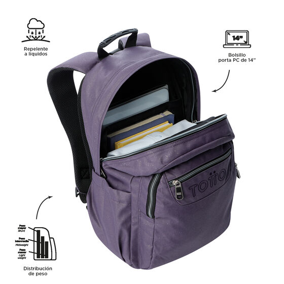Mochila Acuareles - Morado image number 4