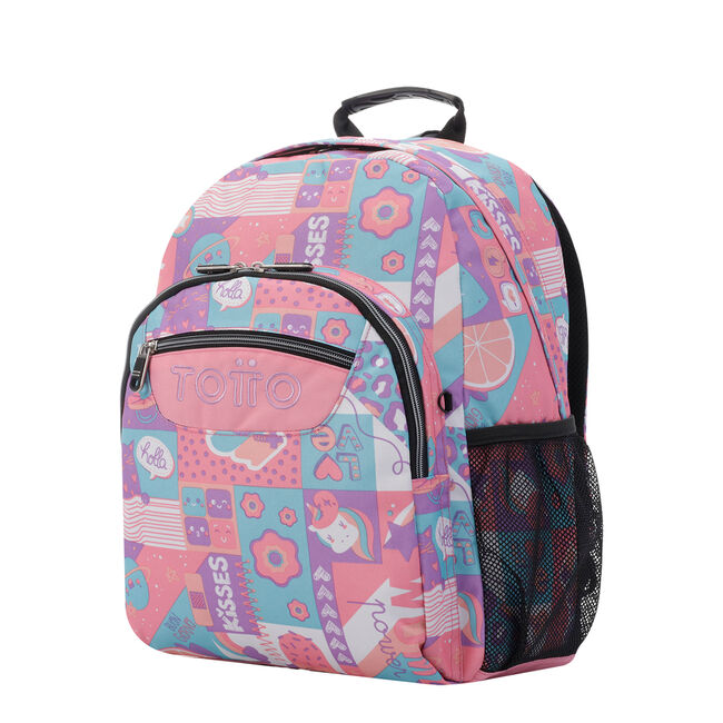 Rizo Bueno Enemistarse Mochila escolar adaptable a carro helados y frutas - Acuareles - MULTICOLOR  | Totto.es