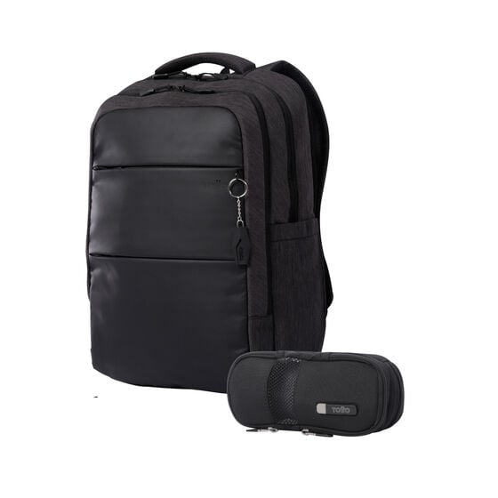 Kit mochila ejecutiva hombre + estuche Black image number 1