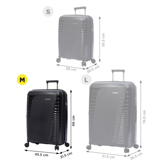 Maleta Traveler M - Negro image number 3