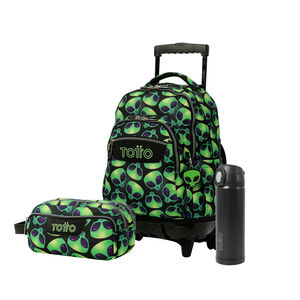 Pack Escolar Ali X3 | Mochila de ruedas + 2 accesorios