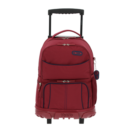 Mochila escolar con ruedas Yeil Rojo Totto.es