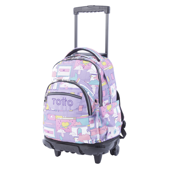 Mochila Renglones - Morado ciber image number 2