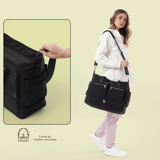 Bolso Maxi Tote - Negro image number 7