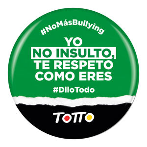Chapa anti-bullying - NO INSULTO TE RESPETO
