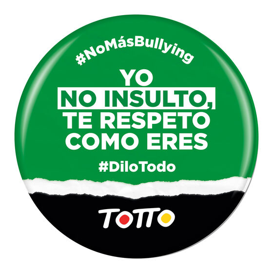 Chapa anti-bullying - NO INSULTO TE RESPETO image number 1
