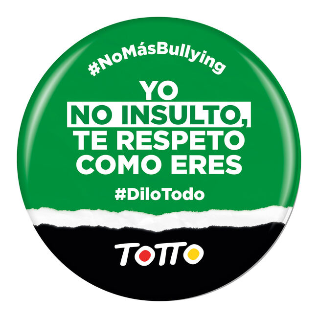 Chapa anti-bullying - NO INSULTO TE RESPETO image number null