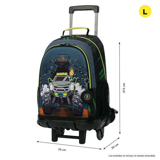 Mochila de ruedas Monster Race L image number 3