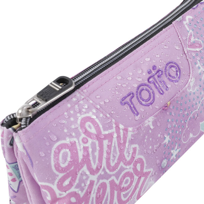 Estuche escolar tres compartimentos rosa positive world - Tablero image number null