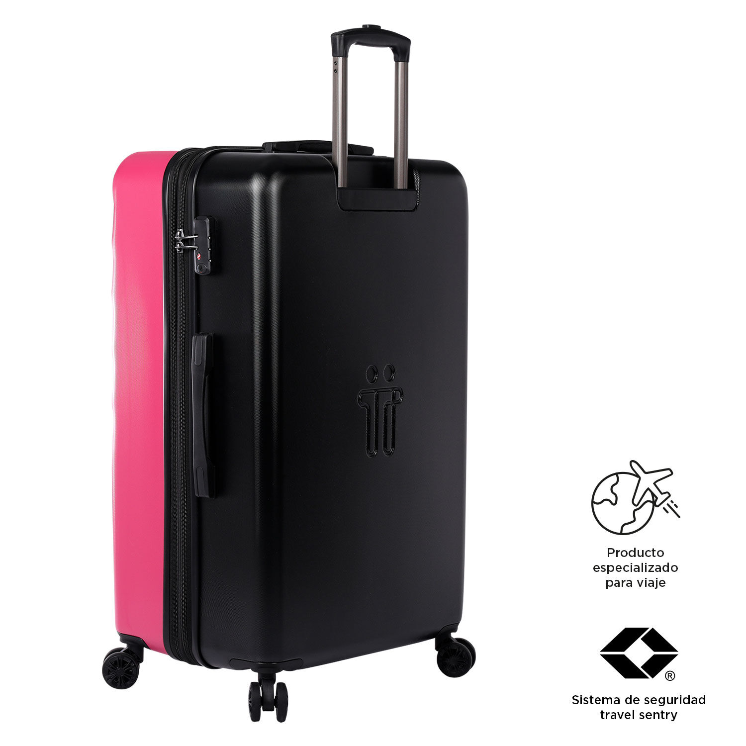 Maleta Bazy+ L - Deco Rose - Rosa | Totto.es