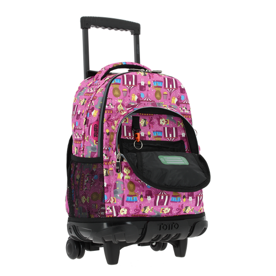 Mochila escolar con ruedas Renglones - 2I7 image number 5