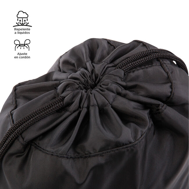 Mochila deportiva cuerdas color negro - Curvi image number null