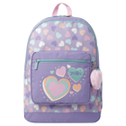 Mochila escolar morado y corazones - Glony image number 1