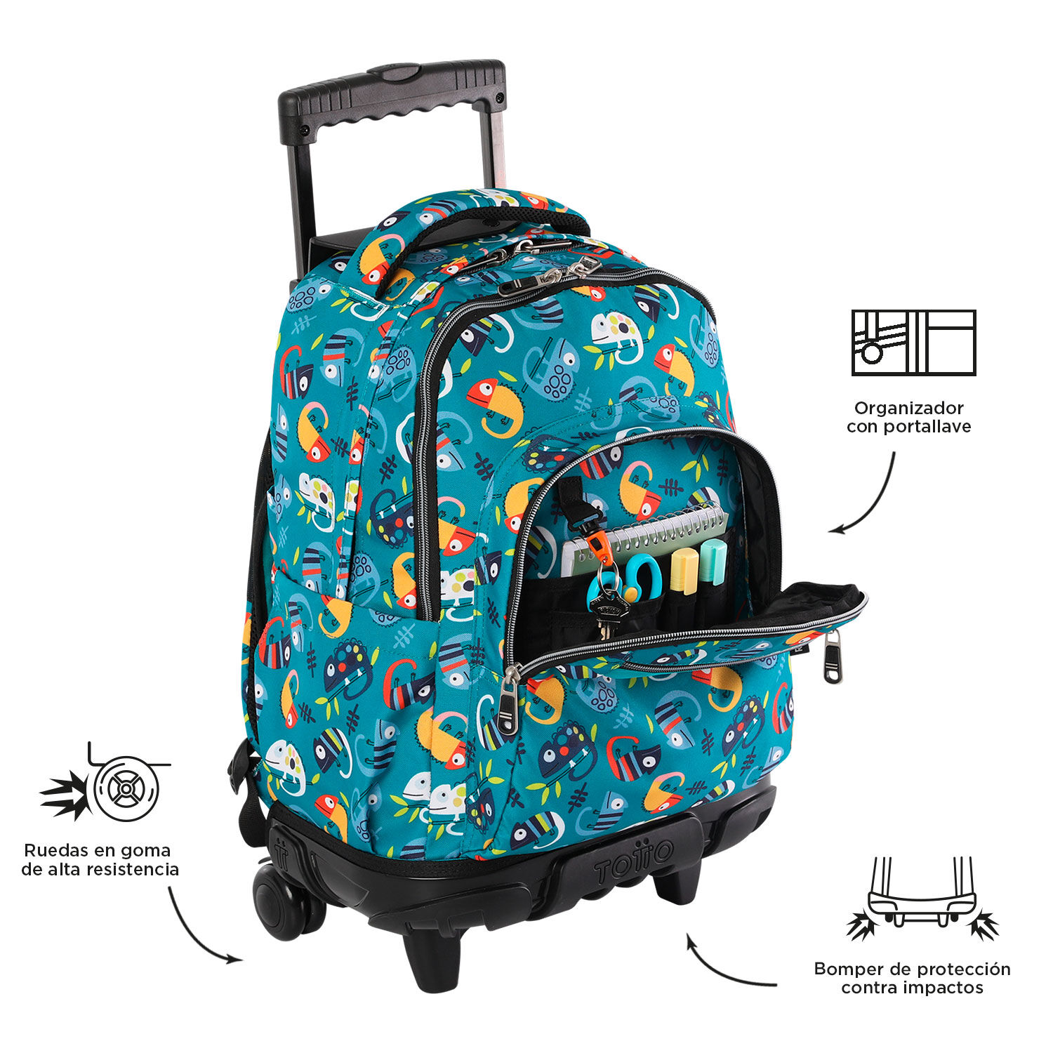 Mochila colegio shop con ruedas