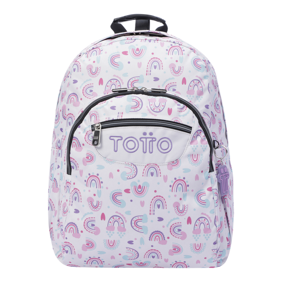 Mochila Acuareles - Arcoíris rosa image number 1