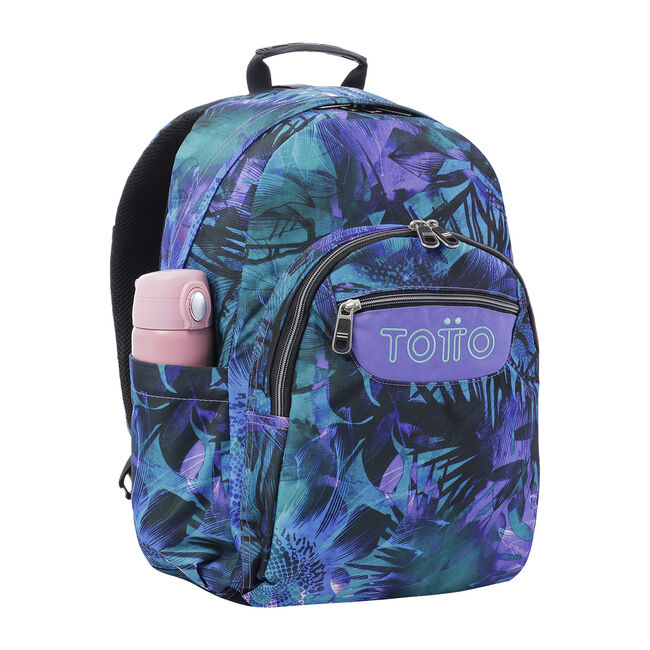 Mochila escolar adaptable a carro electric nature eco-friendly - Acuareles image number null